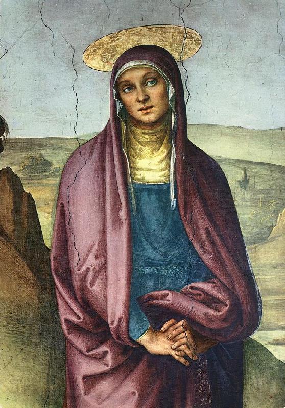 PERUGINO, Pietro The Pazzi Crucifixion (detail oil painting picture